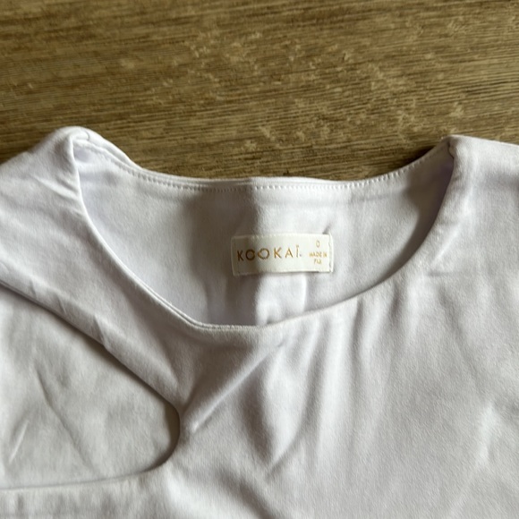 White cutout long sleeves tops Kookai - Picture 3 of 6
